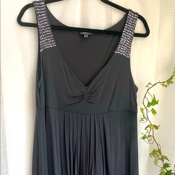 MEXX Asymmetrical jersey empire waist dress - Picture 1 of 4